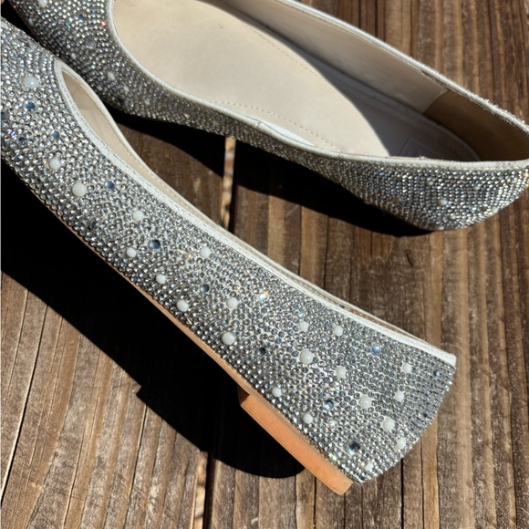 Sequined and Pearl Wedding Flats David’s Bridal DB Studio - Picture 3 of 3